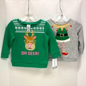 Carters Girls Holiday Sweatshirts (2 Piece)